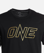 Load image into Gallery viewer, ONE Gold Metallic Logo Tee
