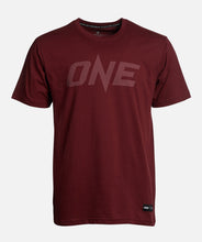 Load image into Gallery viewer, ONE Maroon Monotone Logo Tee