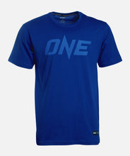 Load image into Gallery viewer, ONE Blue Monotone Logo Tee