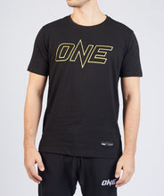 Load image into Gallery viewer, ONE Gold Metallic Logo Tee