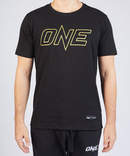 Load image into Gallery viewer, ONE Gold Metallic Logo Tee
