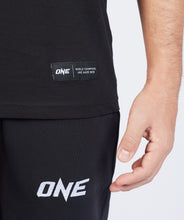 Load image into Gallery viewer, ONE Black Monotone Logo Tee