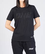 Load image into Gallery viewer, ONE Black Monotone Logo Tee