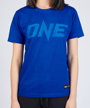 Load image into Gallery viewer, ONE Blue Monotone Logo Tee