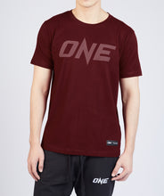 Load image into Gallery viewer, ONE Maroon Monotone Logo Tee