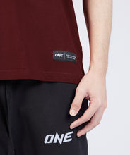 Load image into Gallery viewer, ONE Maroon Monotone Logo Tee