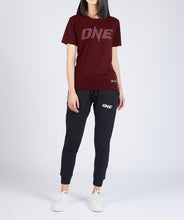 Load image into Gallery viewer, ONE Maroon Monotone Logo Tee