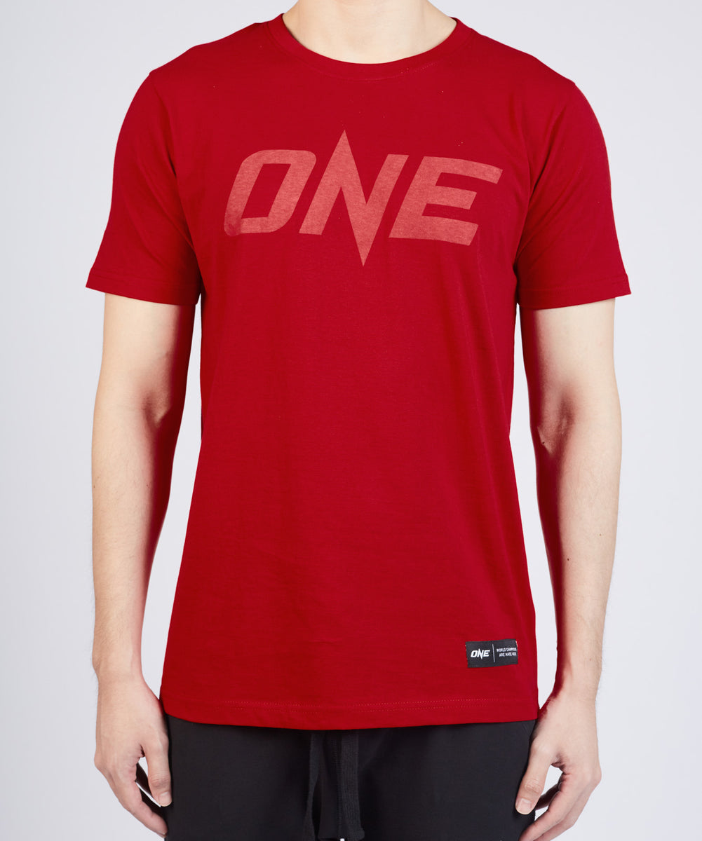 ONE Red Monotone Logo Tee | ONE Championship – ONE Esports