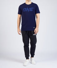 Load image into Gallery viewer, ONE Navy Monotone Logo Tee