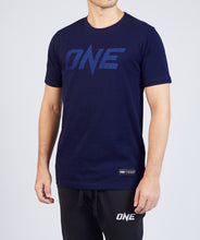 Load image into Gallery viewer, ONE Navy Monotone Logo Tee