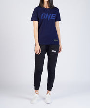 Load image into Gallery viewer, ONE Navy Monotone Logo Tee