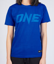 Load image into Gallery viewer, ONE Blue Monotone Logo Tee
