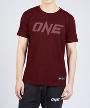 Load image into Gallery viewer, ONE Maroon Monotone Logo Tee
