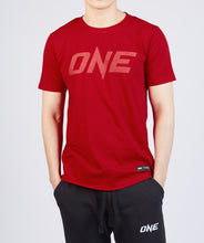 Load image into Gallery viewer, ONE Red Monotone Logo Tee

